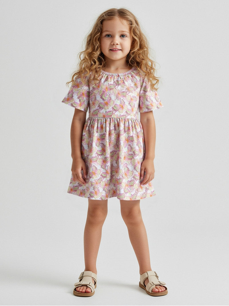 Vestido Ciganinha Mis Menina Verão  Rosa