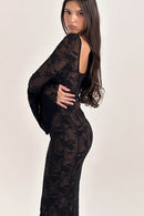 French Mermaid Hem Lace Dress