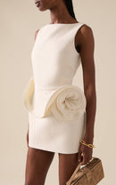 Vestido midi de crochê com babados Georgia