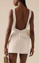 Vestido midi de crochê com babados Georgia