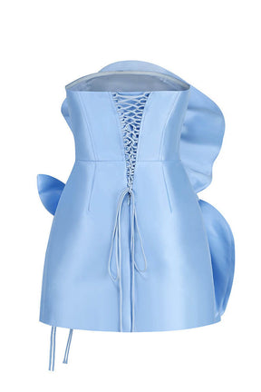 Vestido curto sem alças Venus Flowers