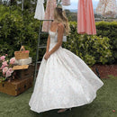 Printed fitted camisole midi dress