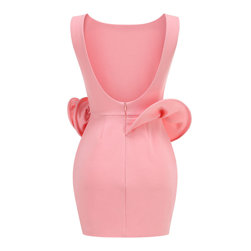 Vestido midi de crochê com babados Georgia