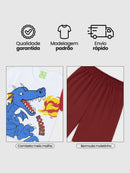 Conjunto Infantil Camiseta /Bermuda Menino verão  Branco