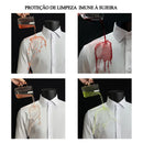 Camisa Social Masculina Não Amassa e Respirável - Slim Estilosa Impermeável, Antióleo e Antimancha