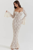 French Mermaid Hem Lace Dress