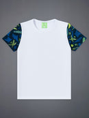 Conjunto Infantil Camiseta/Bermuda Menino Verão  Branco