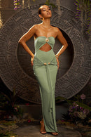 Summer Party Look Cutout Maxi Dress