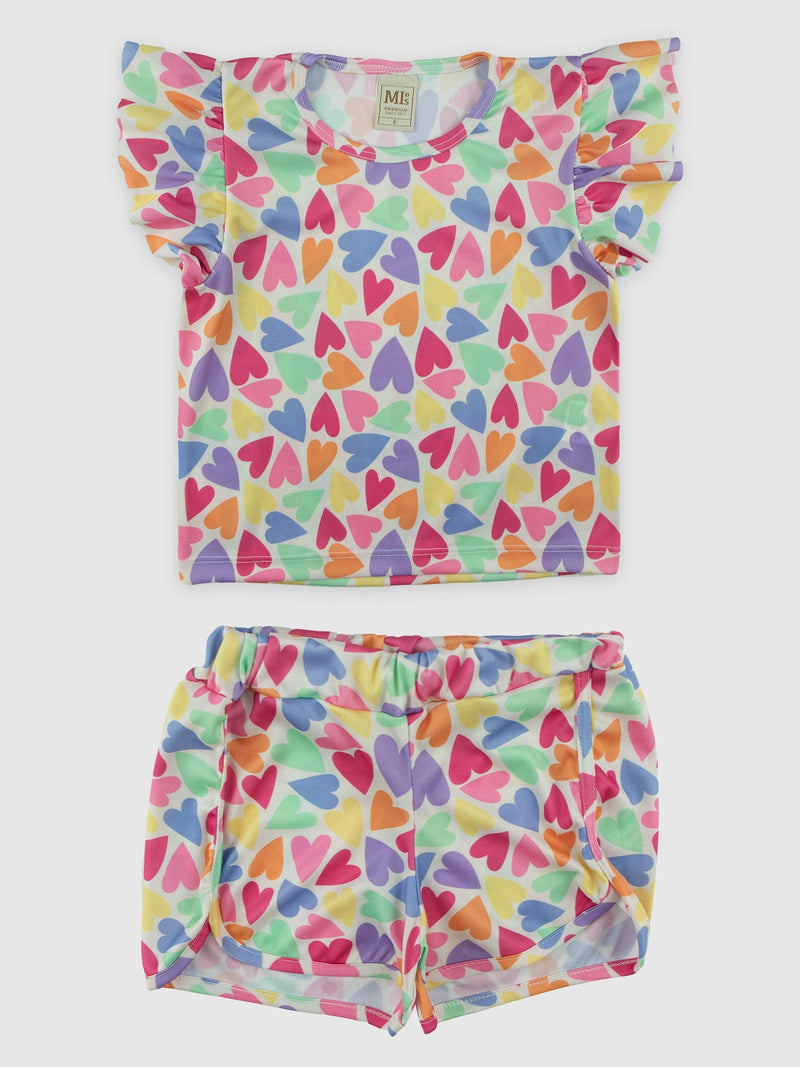 Conjunto Infantil Cropped/Short Menina Verão   Branco