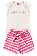 Conjunto Infantil Menina Verão - Mafi Kids Off