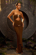 Summer Party Look Cutout Maxi Dress