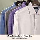 Camisa Social Masculina Não Amassa e Respirável - Slim Estilosa Impermeável, Antióleo e Antimancha
