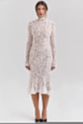 Lace High Waist Slimming Bodycon Dress