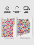 Conjunto Infantil Cropped/Short Menina Verão   Branco