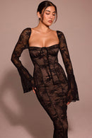 French Mermaid Hem Lace Dress