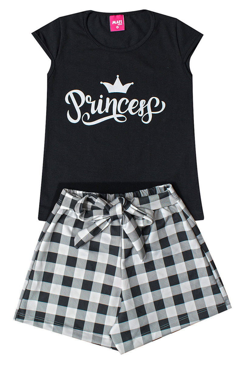 Conjunto Infantil Verão - Mafi Kids Preto