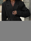 3D Flower Rope Belted Blazer