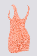 Gaëlle Minivestido floral com decote profundo