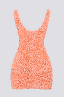 Gaëlle Minivestido floral com decote profundo