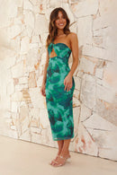 Vestido Midi Litsa - Verde Calista