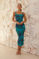 Vestido Midi Azalea - Floral Verde