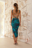 Vestido Midi Azalea - Floral Verde