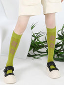 Cartoon Flower Pattern Cotton Socks