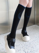 Cartoon Flower Pattern Cotton Socks