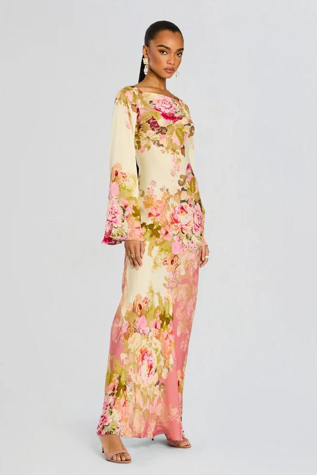 Vestido Maxi de Festa no Jardim
