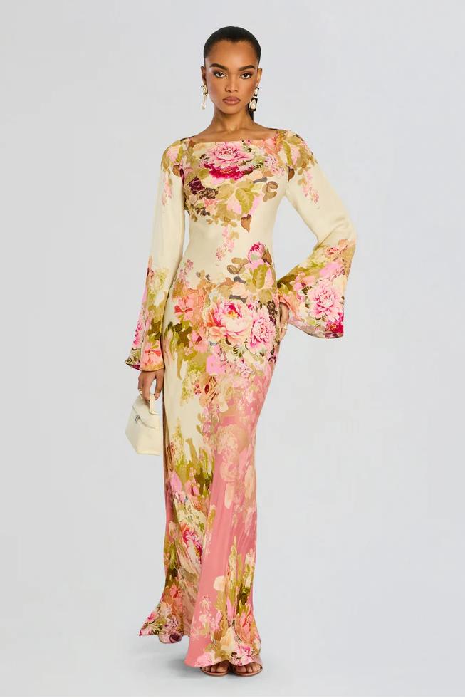 Vestido Maxi de Festa no Jardim