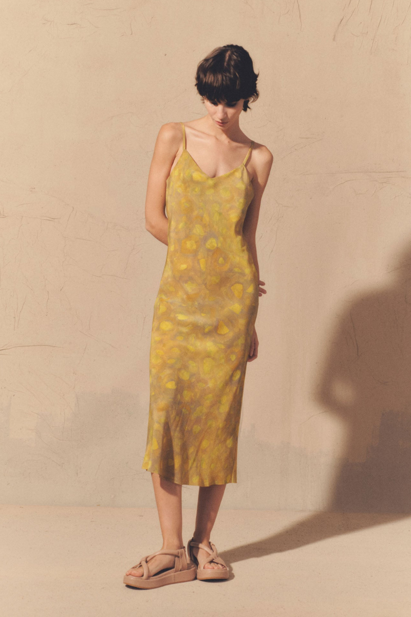 Vestido longo espaguete Severine