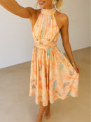Halter Neck Dreamy Flowing Dress