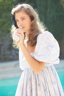 Vestido Mini Boneca Clara Estampado Babados