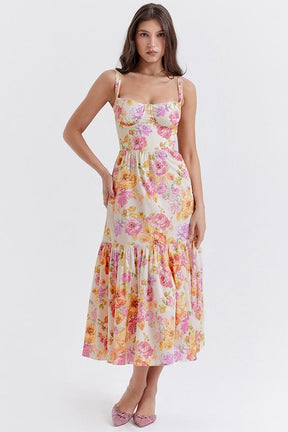 Vestido midi estampado Cottie Flare
