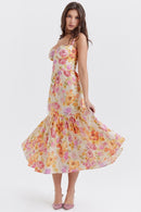 Vestido midi estampado Cottie Flare