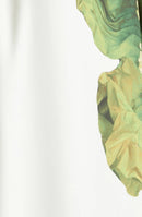 One Shoulder Floral Print Maxi Dress