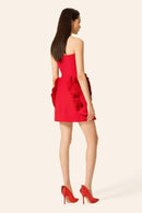 Eudora Vestido Curto Sem Alças Flor