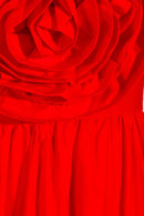 Vestido longo sem alças Frederica Flower