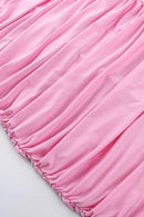 Vestido midi sem alças Tina Flower